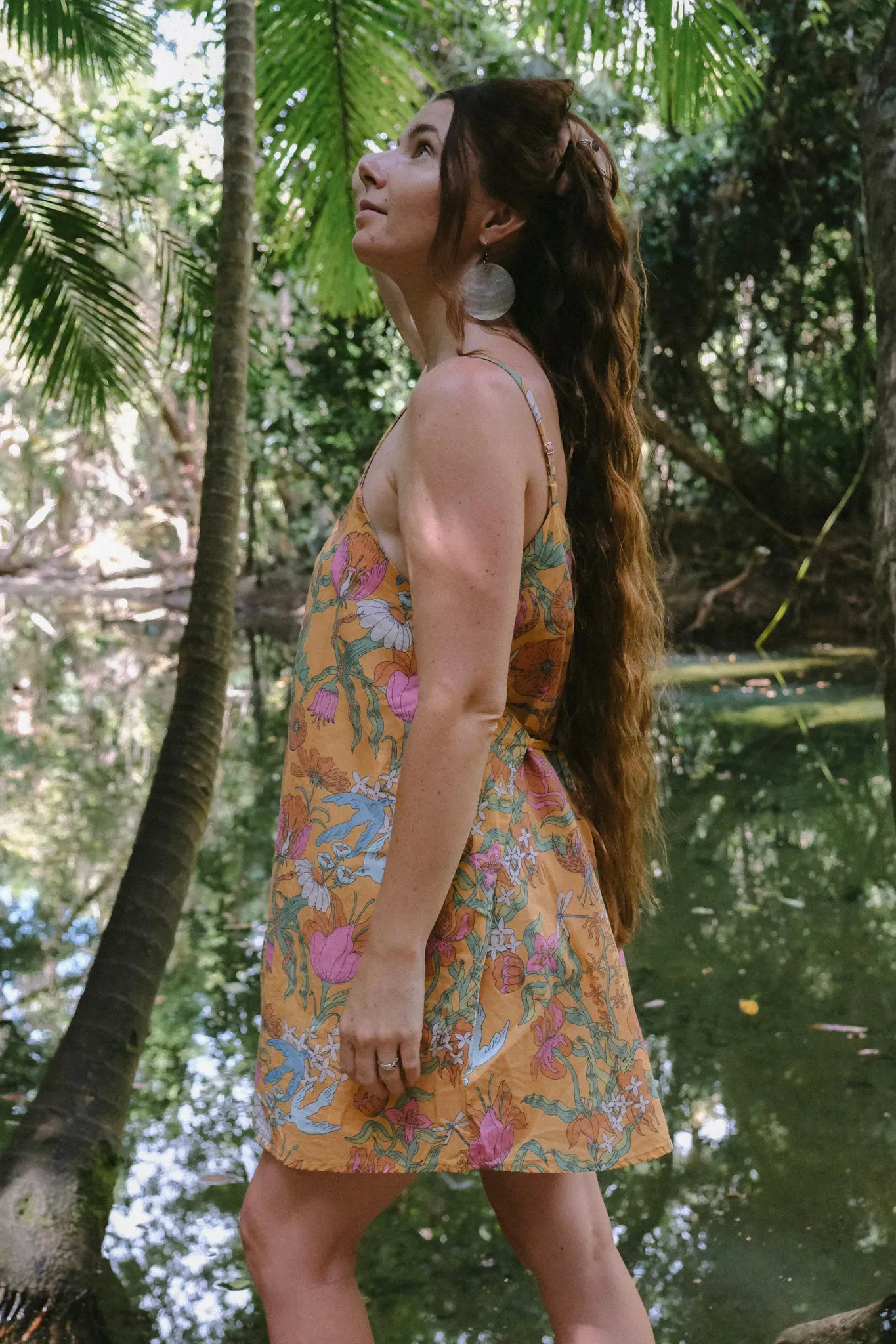 Lucia Mini Dress - Witch's Garden - Sunny Yellow
