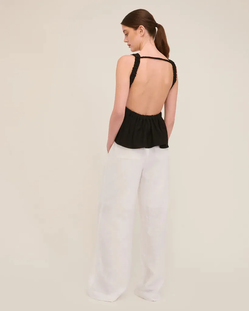 MARISSA WEBB SOLEA LINEN WIDE LEG TROUSER- 2 COLORS