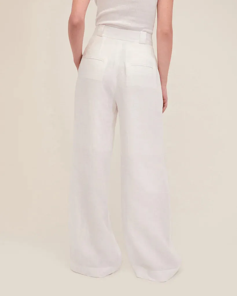 MARISSA WEBB SOLEA LINEN WIDE LEG TROUSER- 2 COLORS