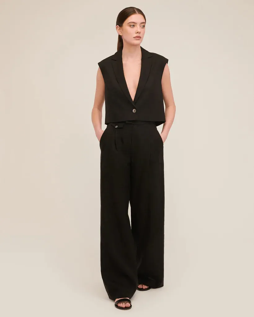 MARISSA WEBB SOLEA LINEN WIDE LEG TROUSER- 2 COLORS