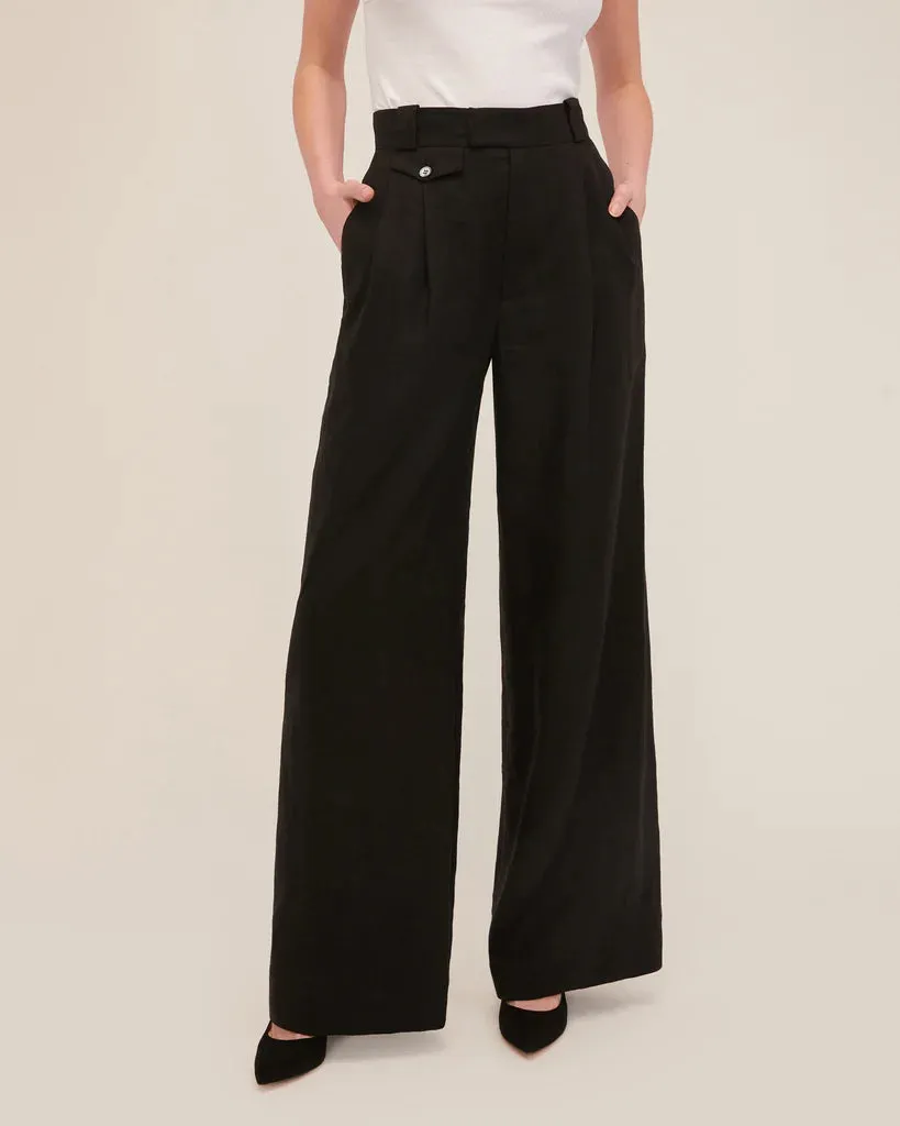 MARISSA WEBB SOLEA LINEN WIDE LEG TROUSER- 2 COLORS