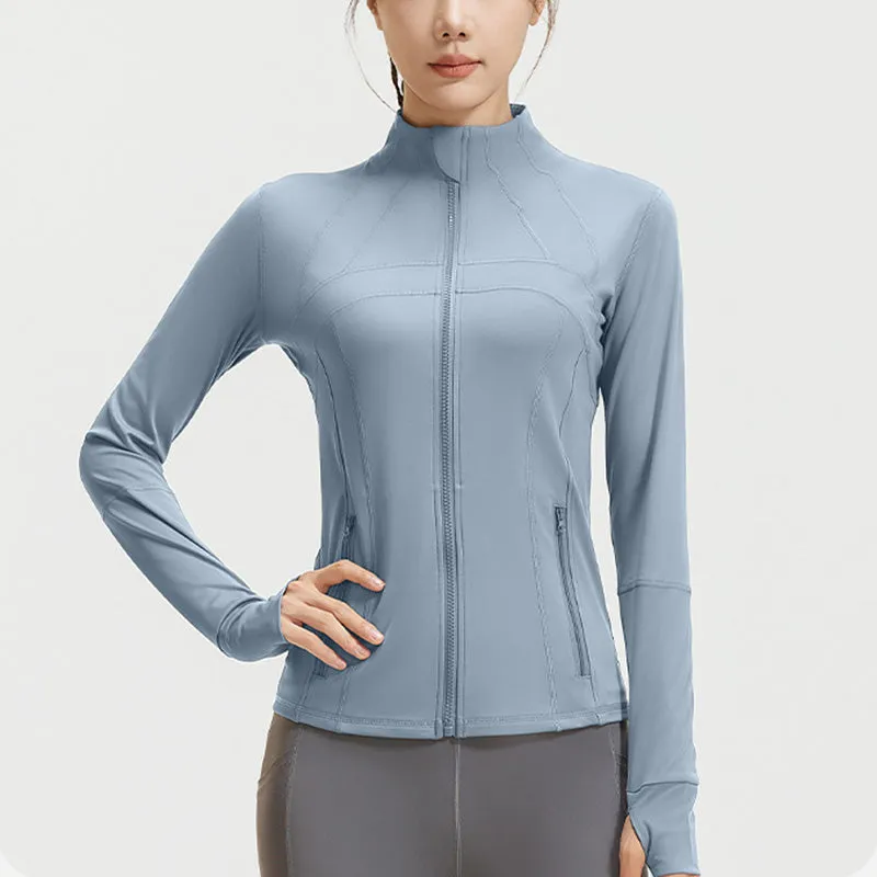 MB FASHION Sleek Full-Zip Yoga 2 Pcs Set With Jacket 034LY