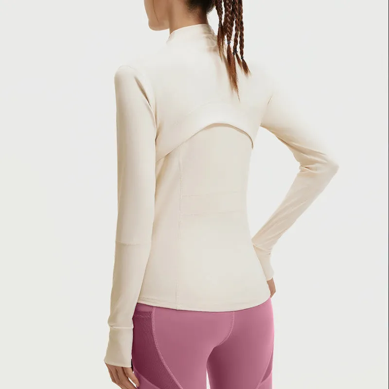 MB FASHION Sleek Full-Zip Yoga 2 Pcs Set With Jacket 034LY