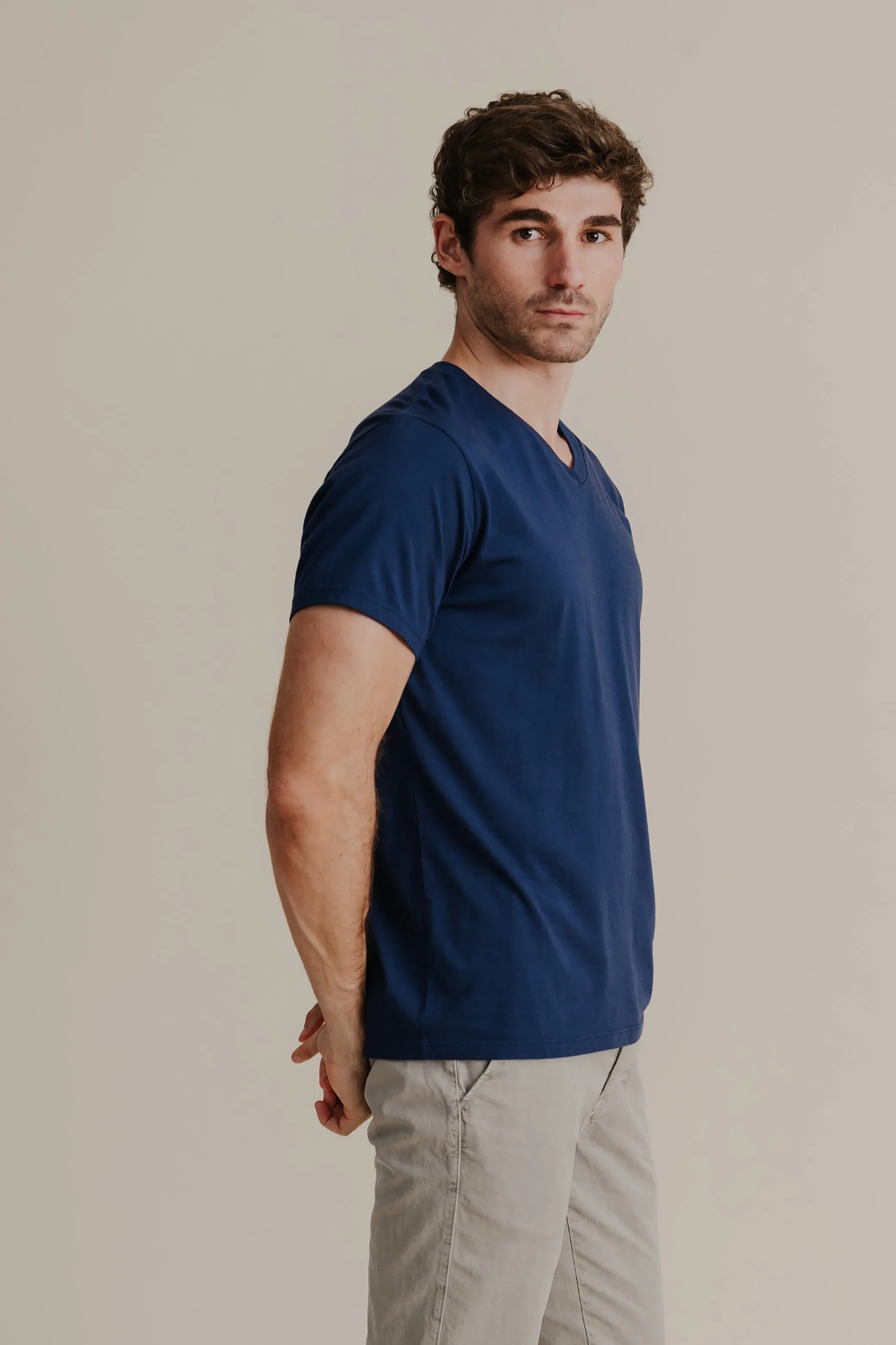 Men's Supima V-Neck Tee