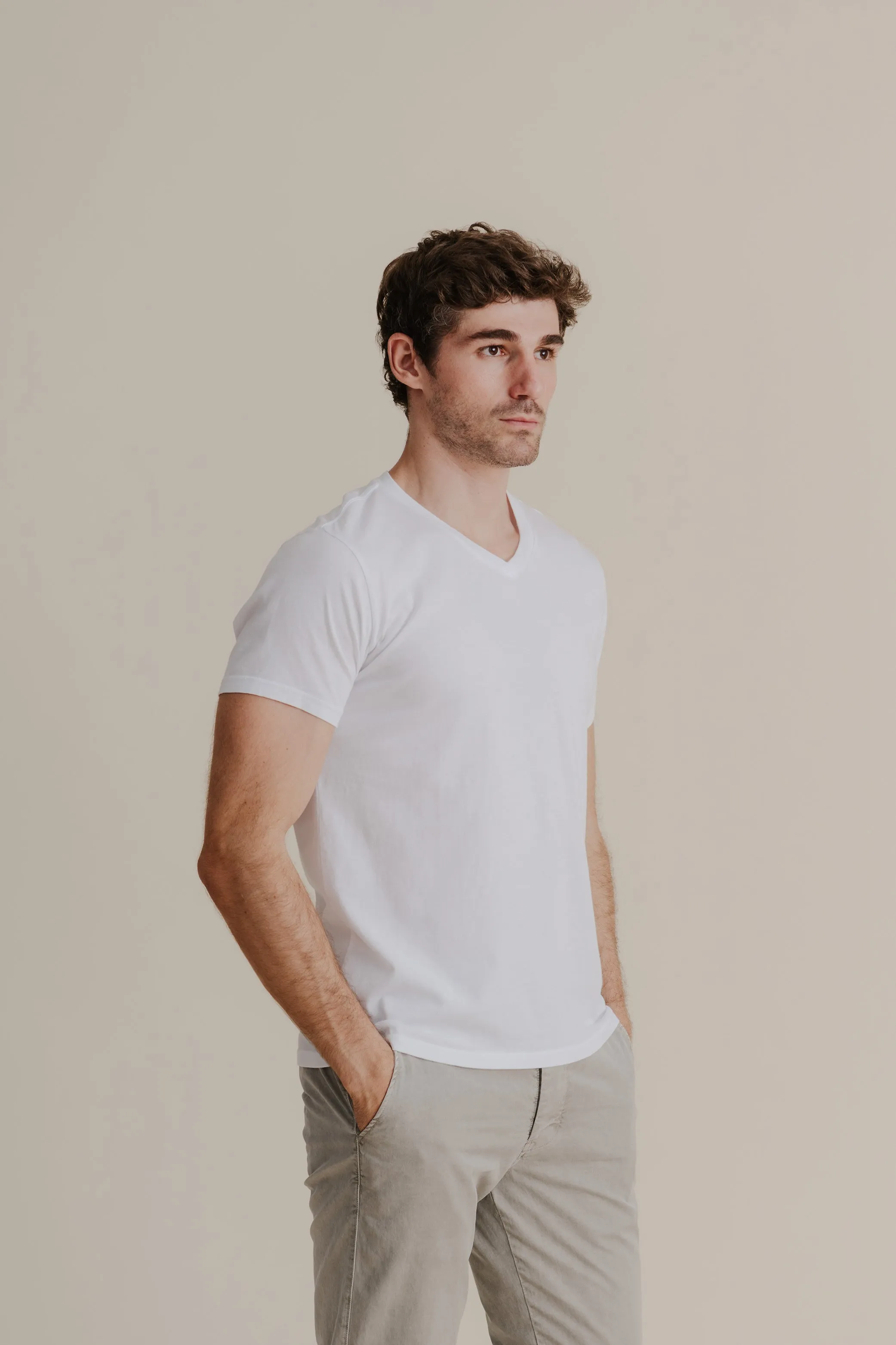 Men's Supima V-Neck Tee