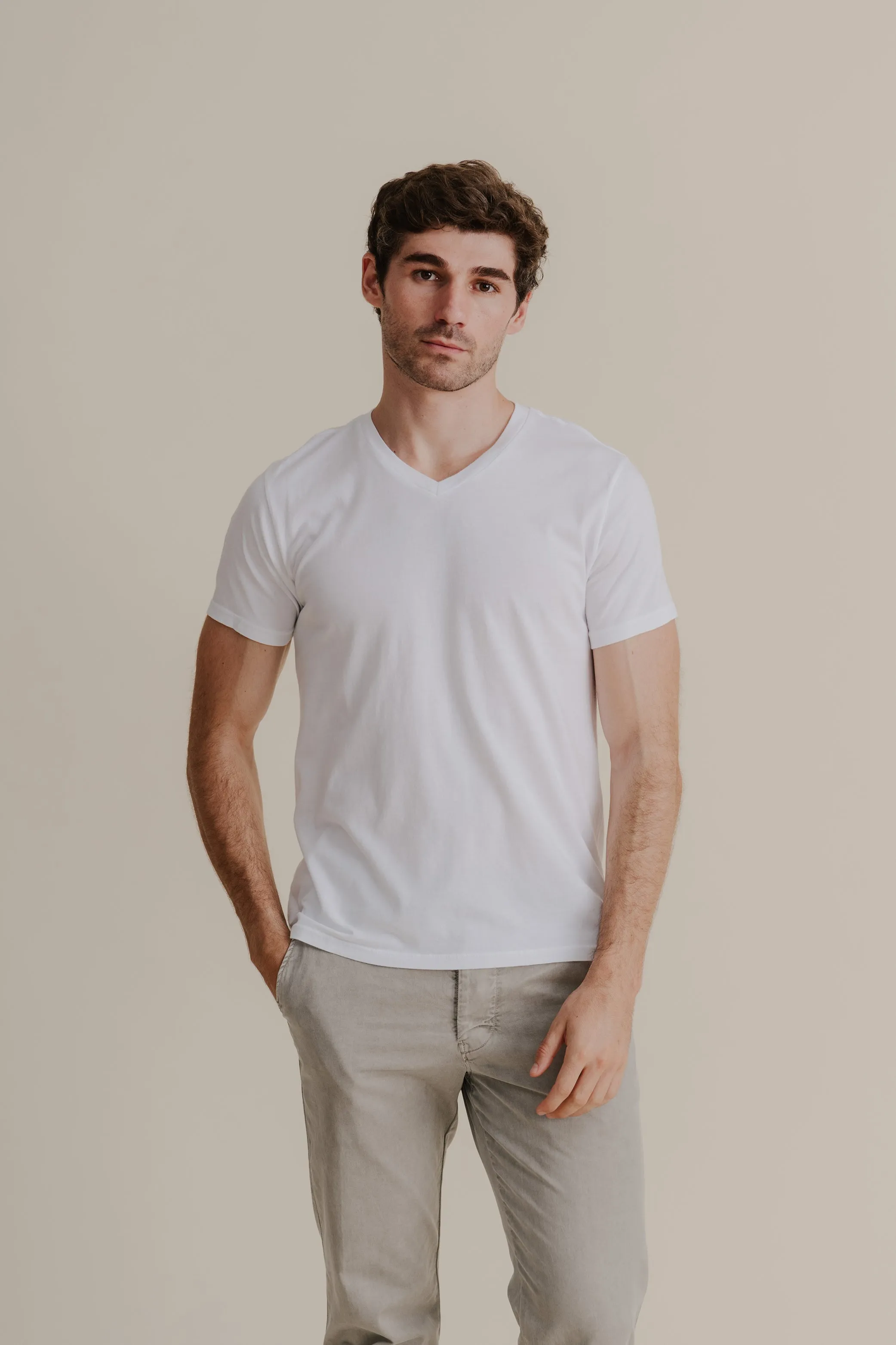 Men's Supima V-Neck Tee