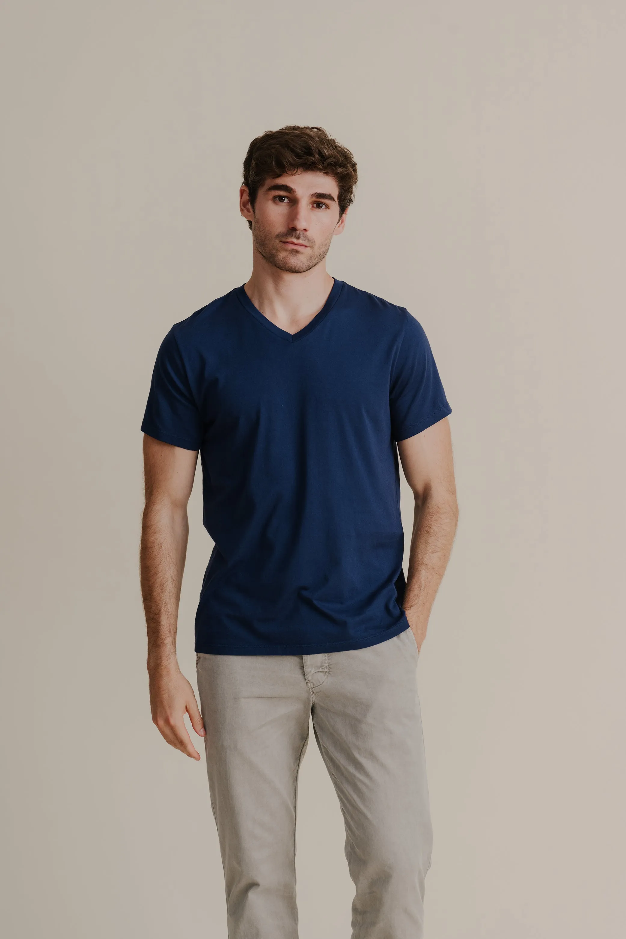 Men's Supima V-Neck Tee