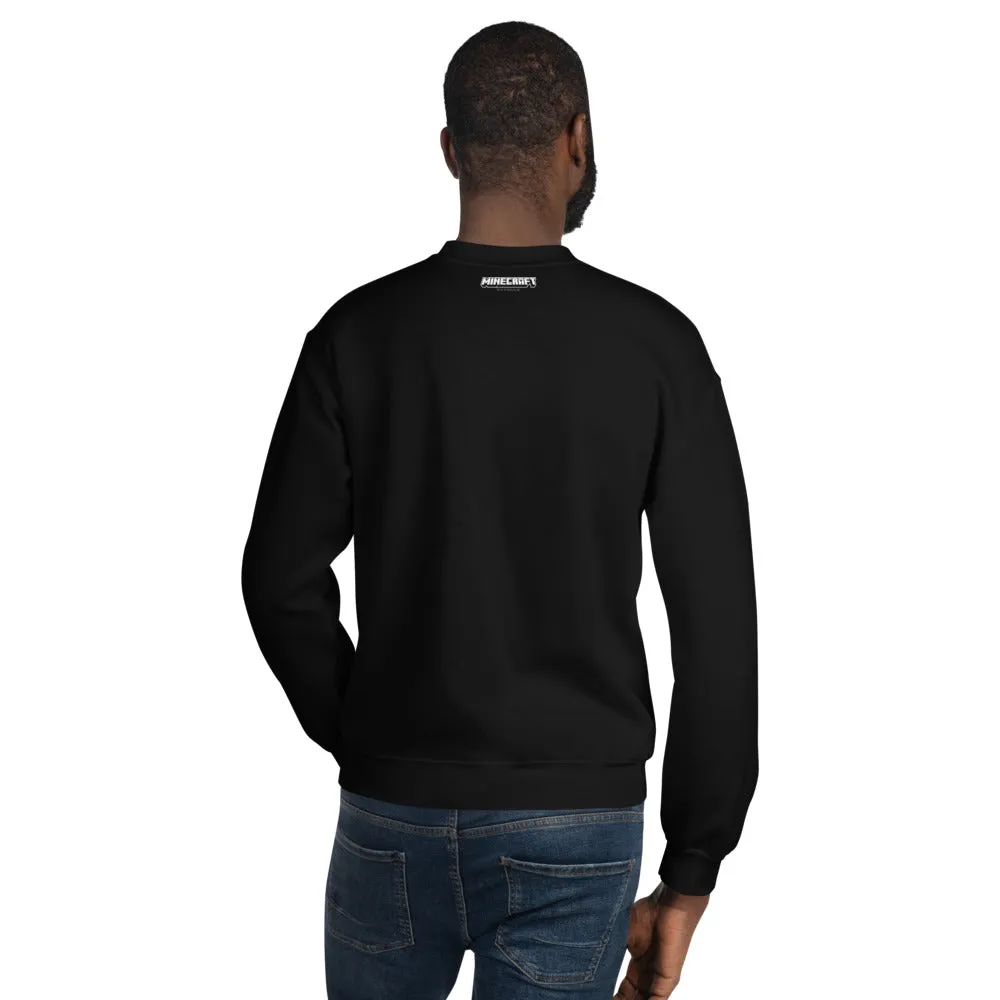 Minecraft Creeper Embroidered Adult Crewneck Sweatshirt