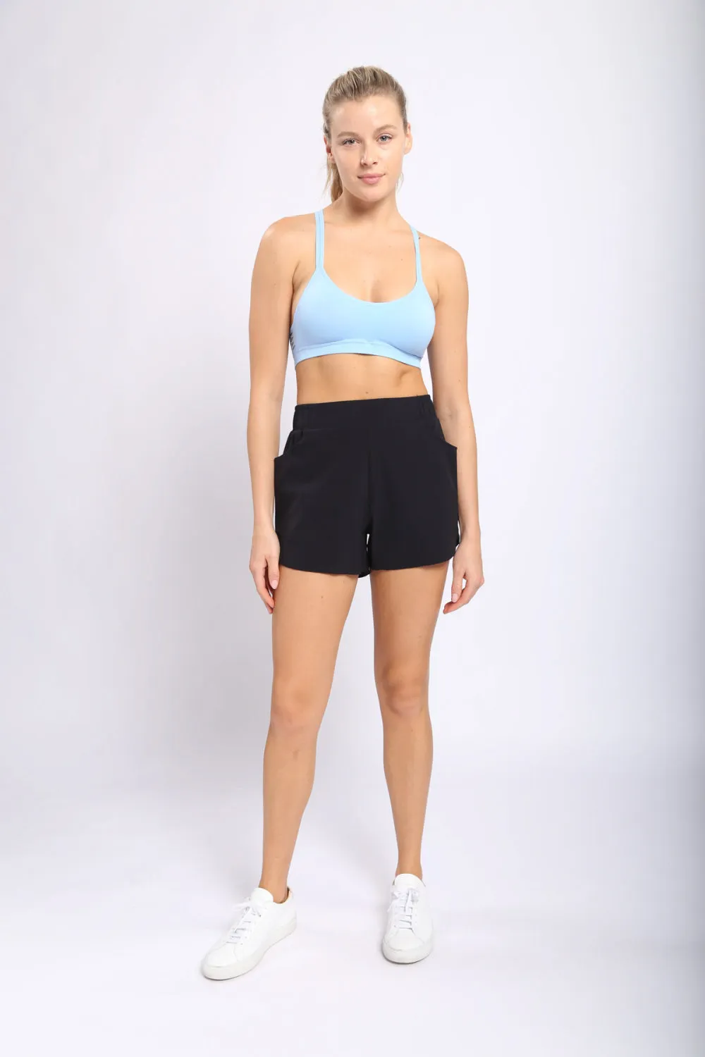 Mono B Around Town Women's Athleisure Shorts - Black