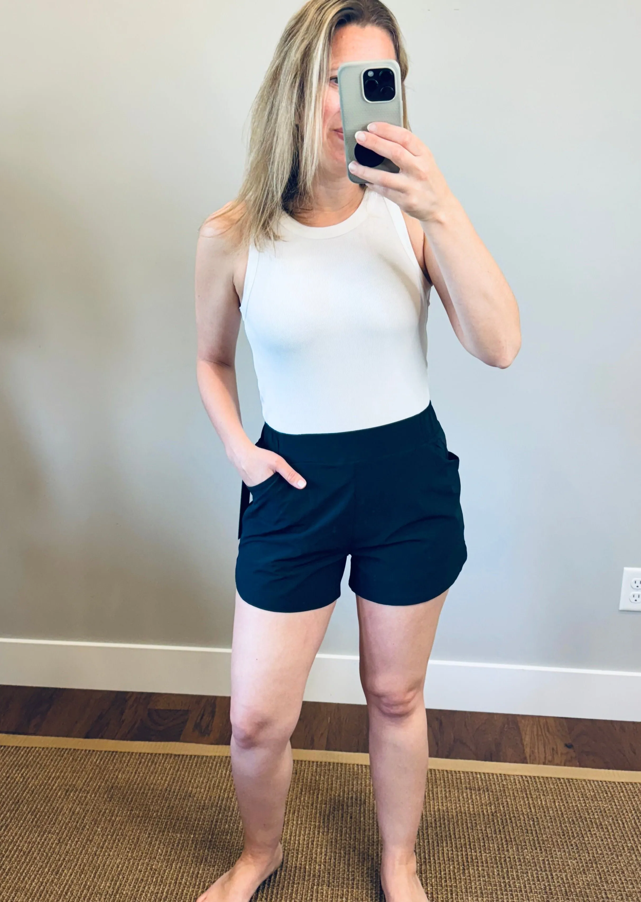 Mono B Around Town Women's Athleisure Shorts - Black