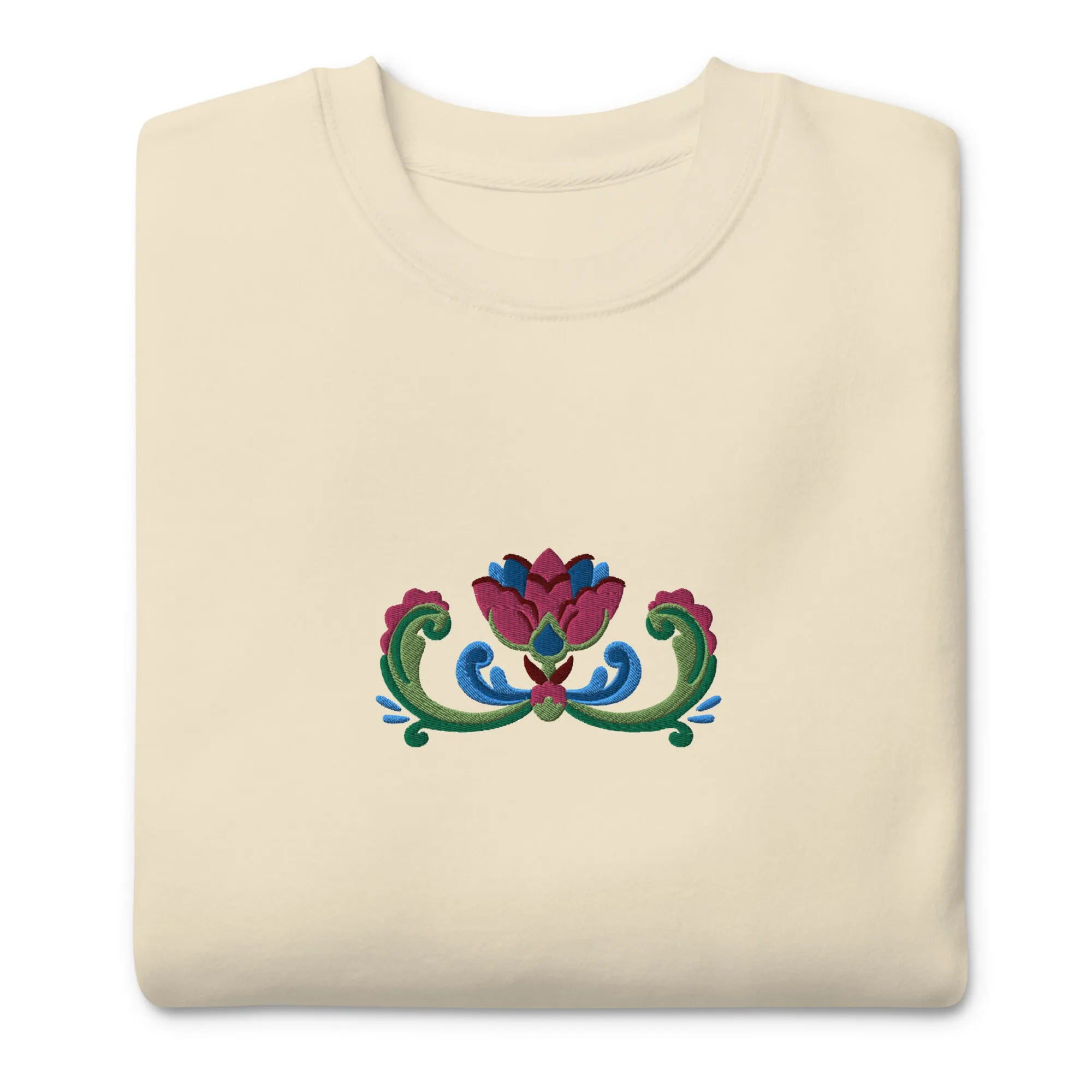 Norwegian Rosemaling Embroidered Sweatshirt