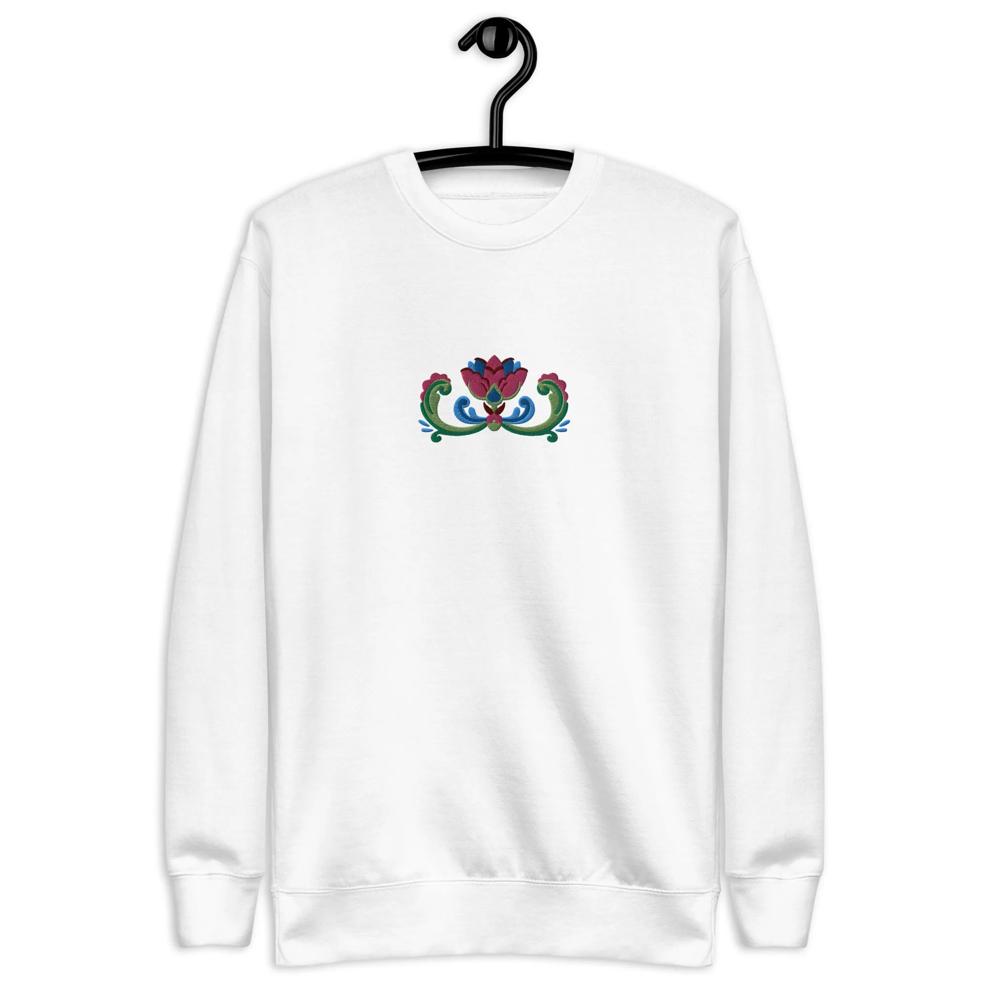 Norwegian Rosemaling Embroidered Sweatshirt
