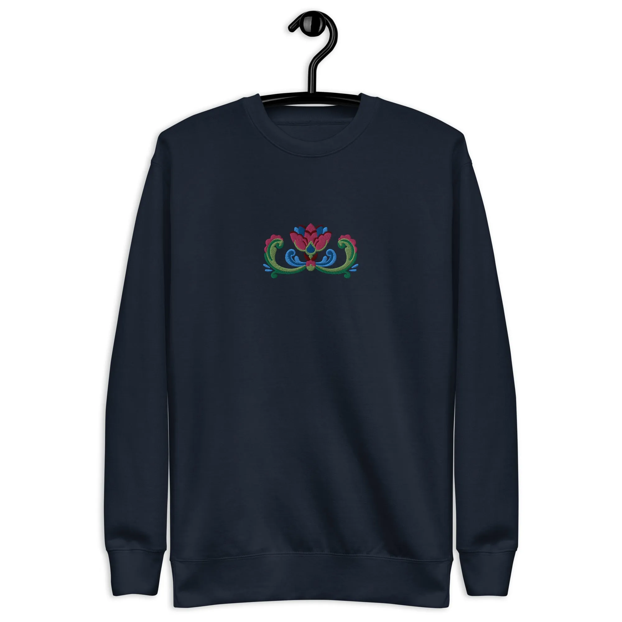 Norwegian Rosemaling Embroidered Sweatshirt