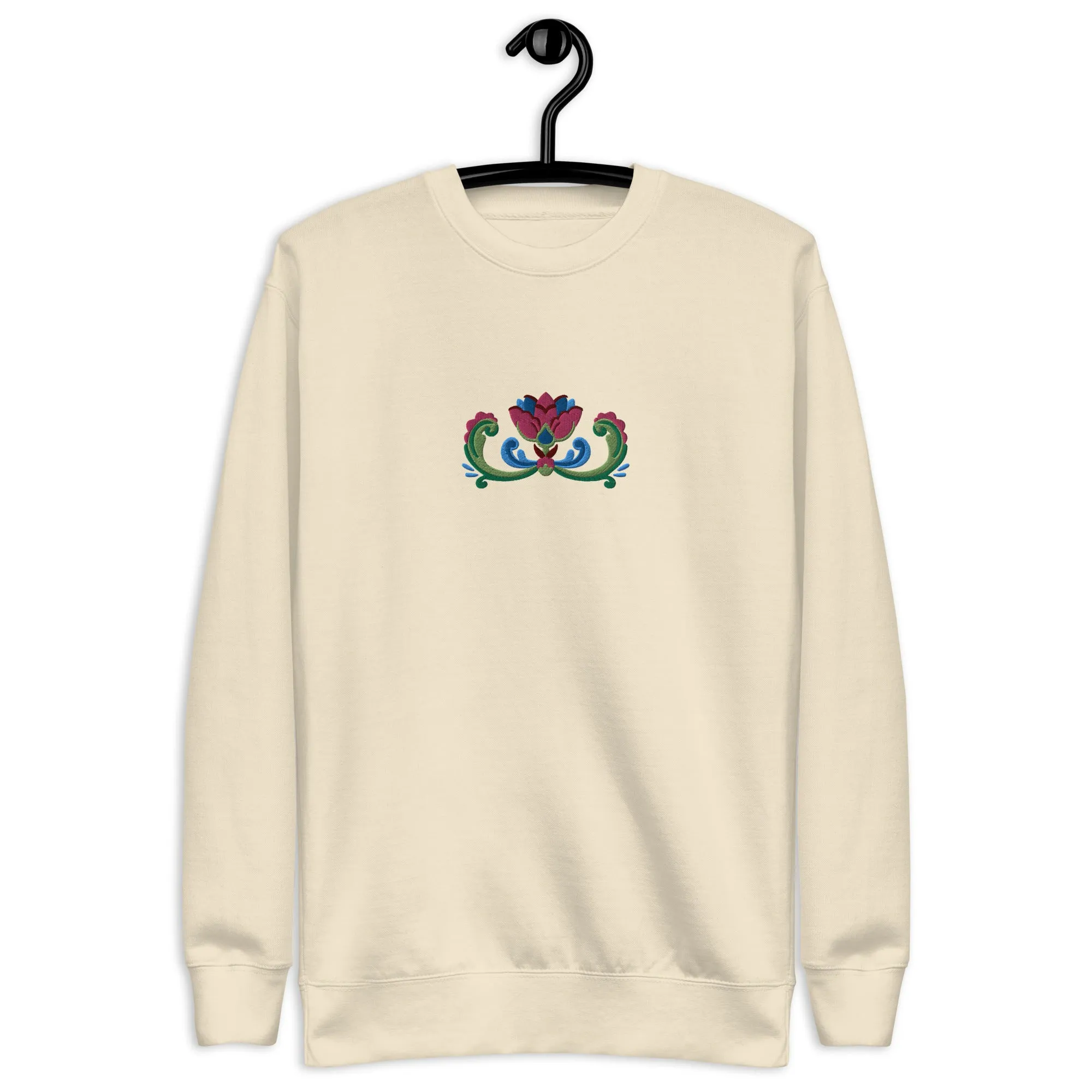 Norwegian Rosemaling Embroidered Sweatshirt