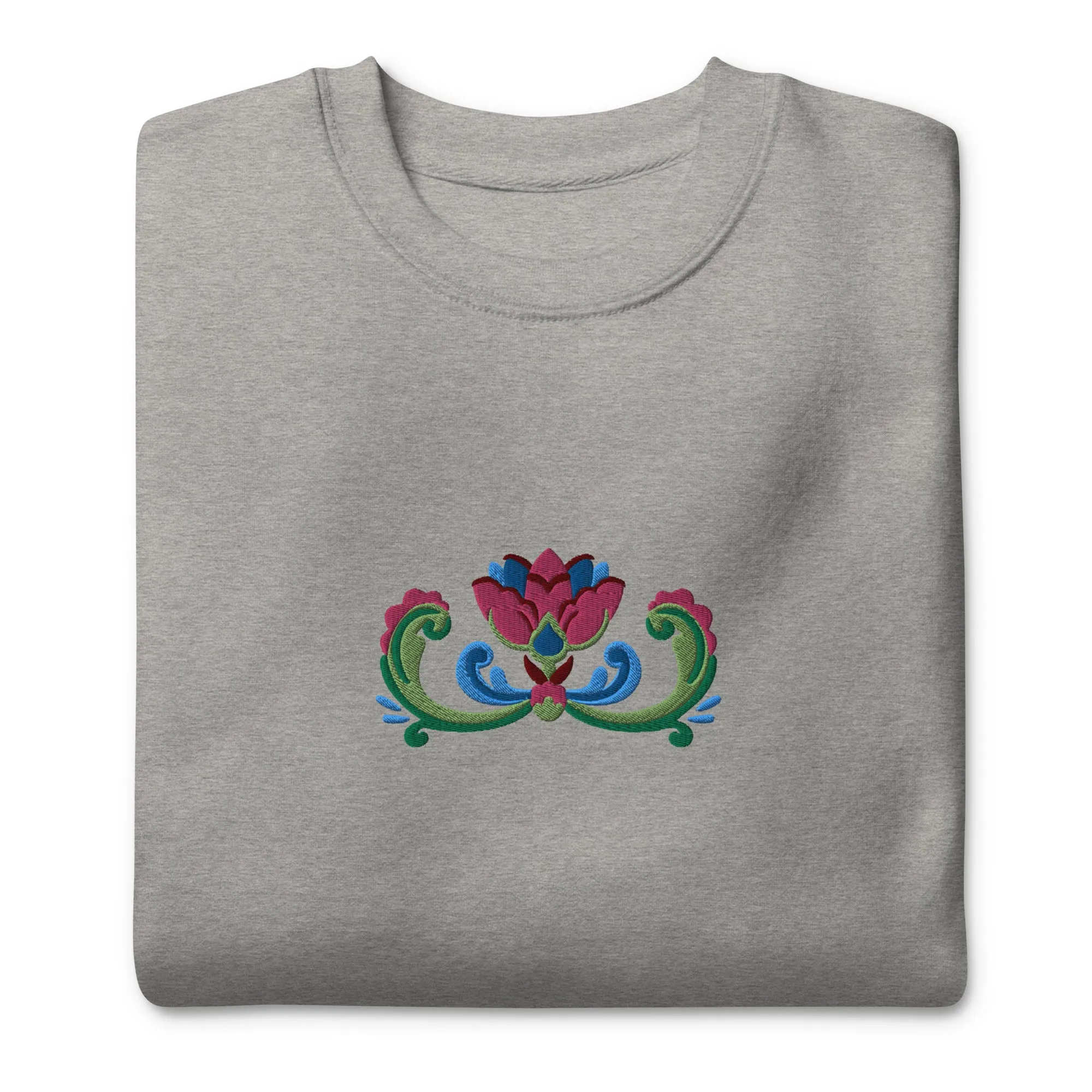 Norwegian Rosemaling Embroidered Sweatshirt
