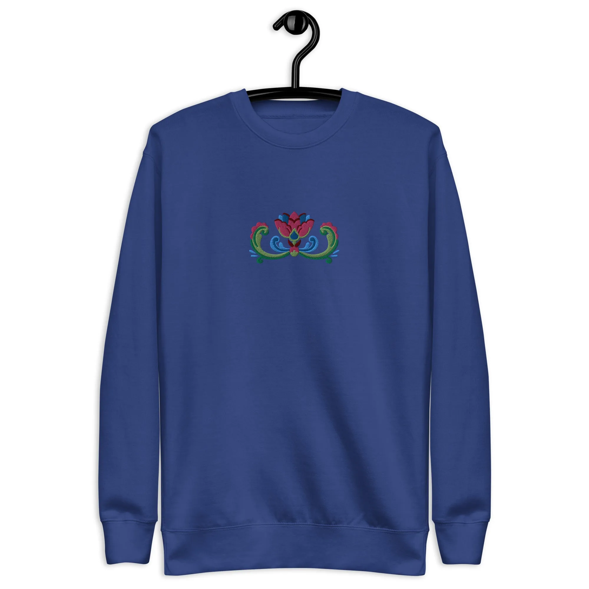 Norwegian Rosemaling Embroidered Sweatshirt