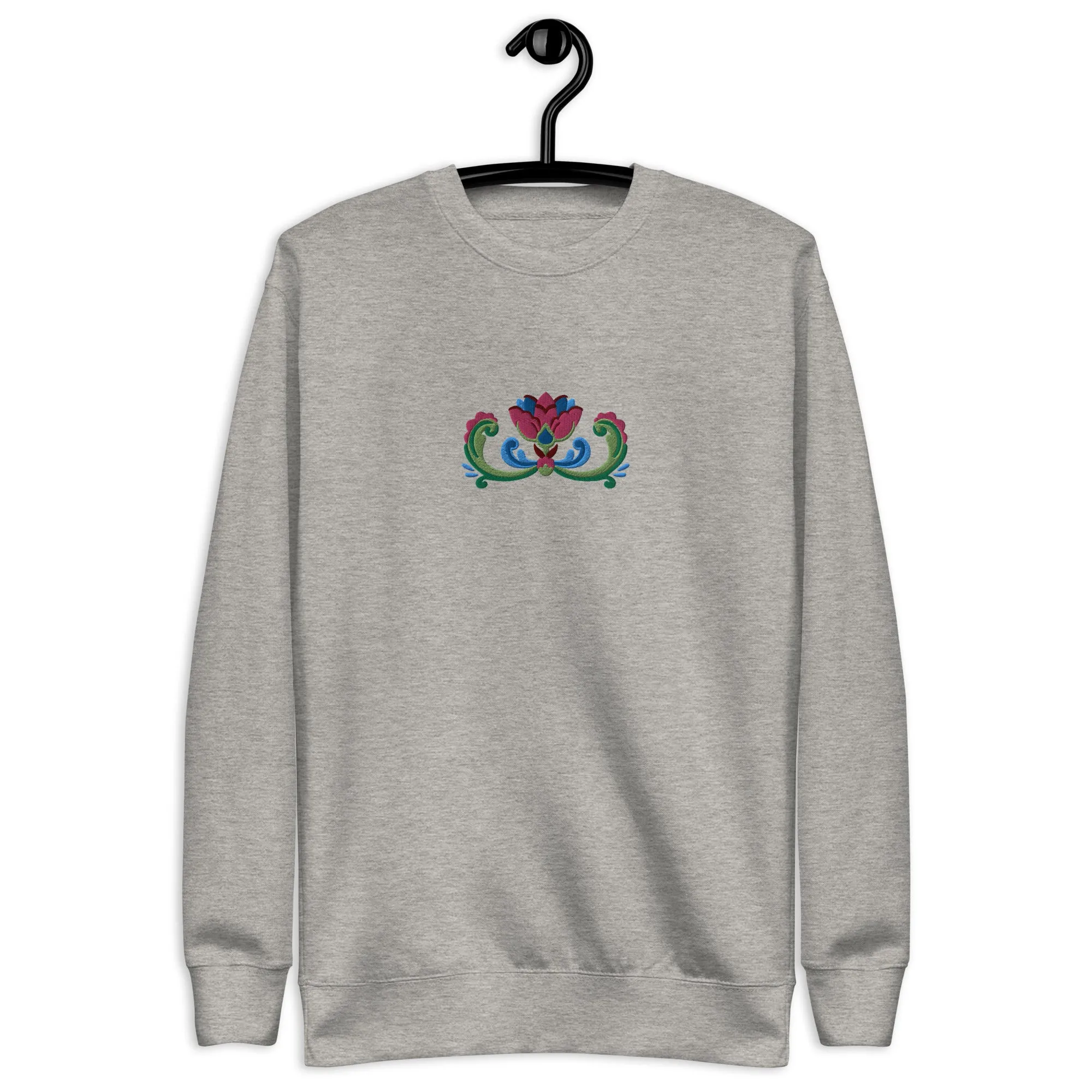 Norwegian Rosemaling Embroidered Sweatshirt