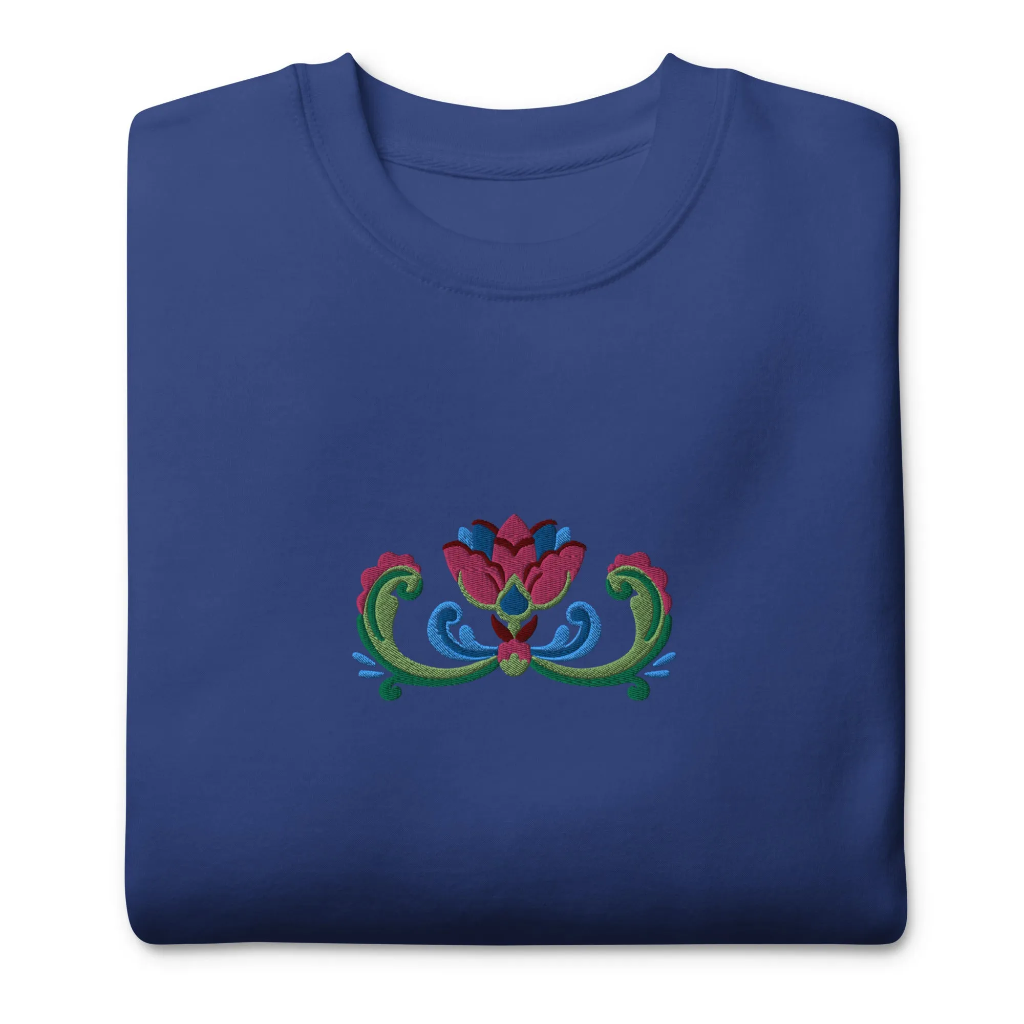Norwegian Rosemaling Embroidered Sweatshirt