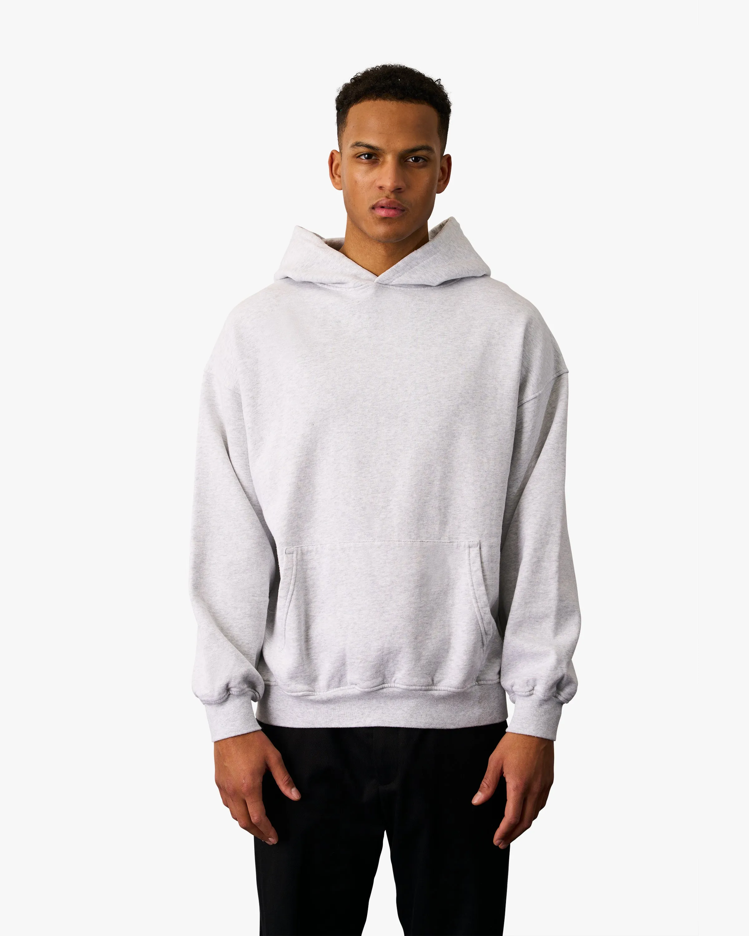 Organic Oversized Hood - Lava Grey
