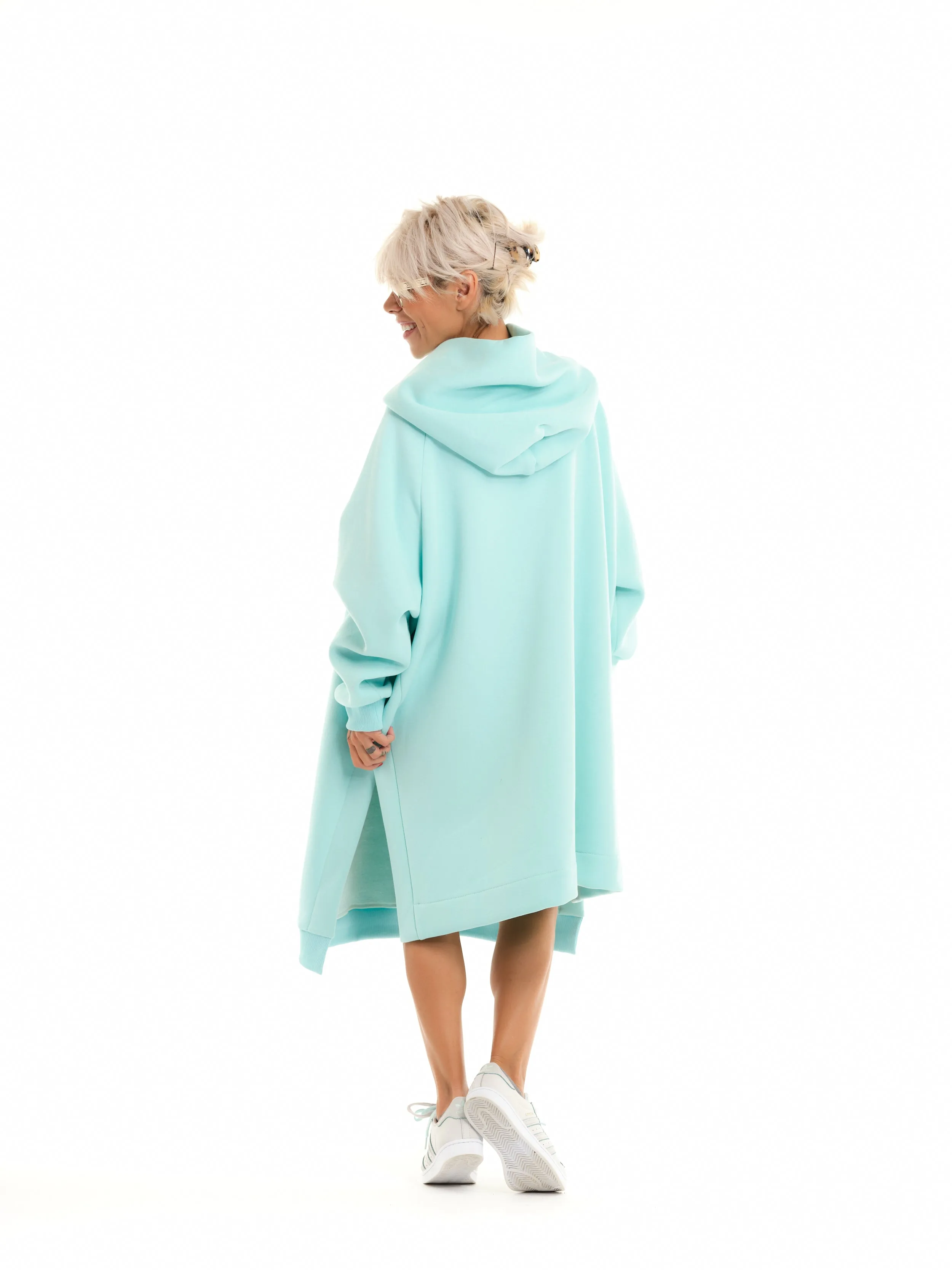 Oversized Heavyweight Blue Hoodie