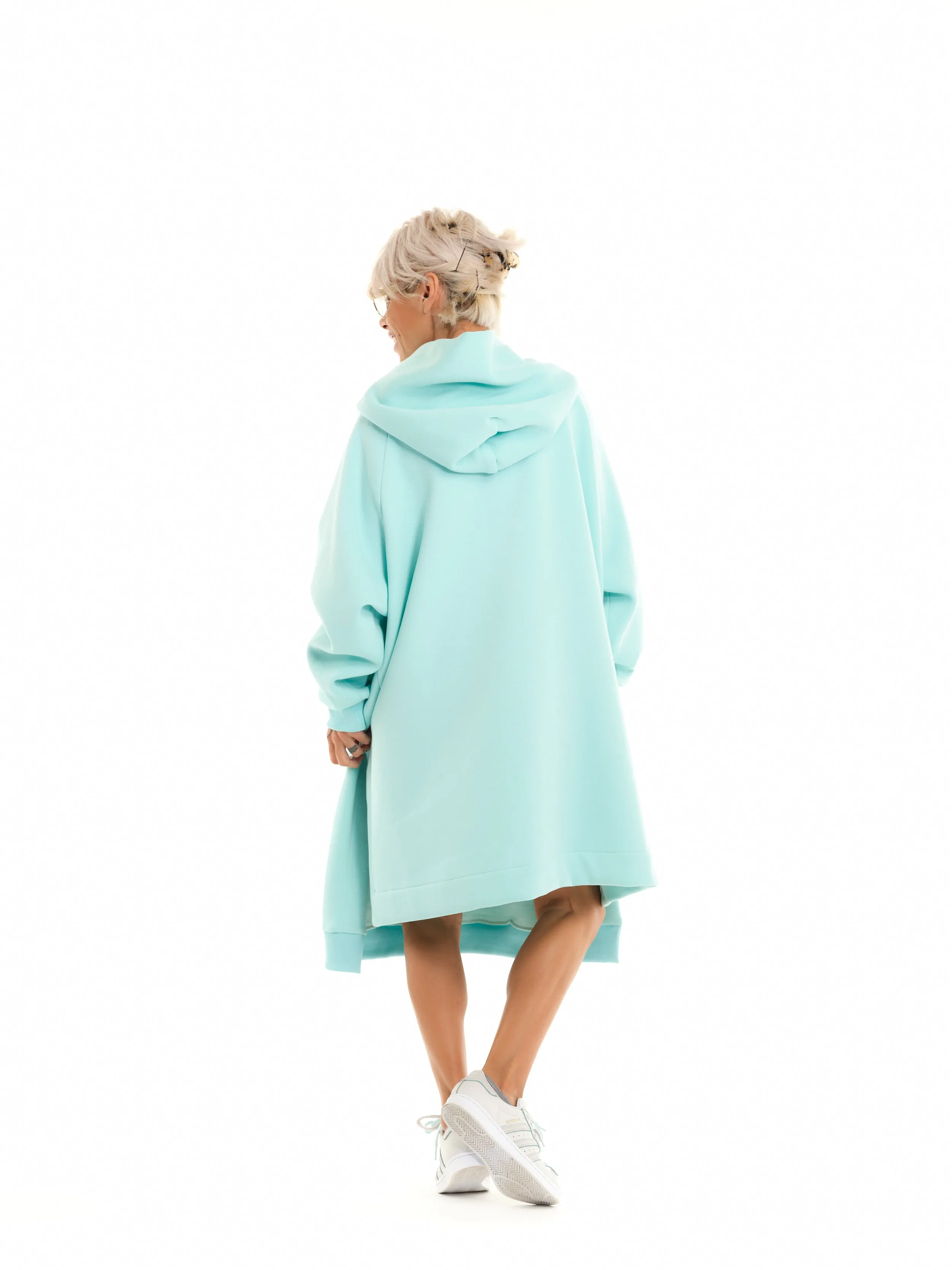 Oversized Heavyweight Blue Hoodie