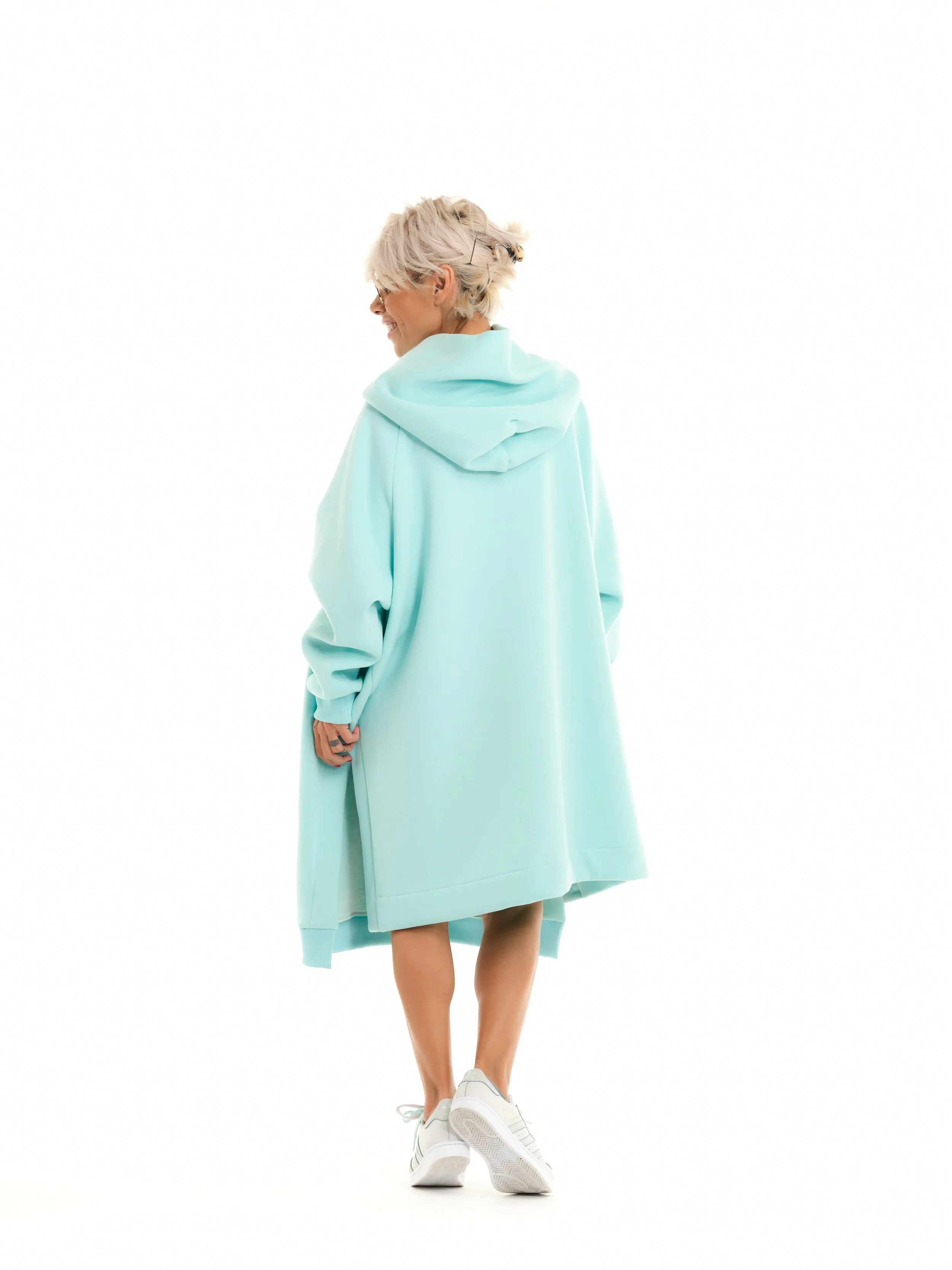 Oversized Heavyweight Blue Hoodie
