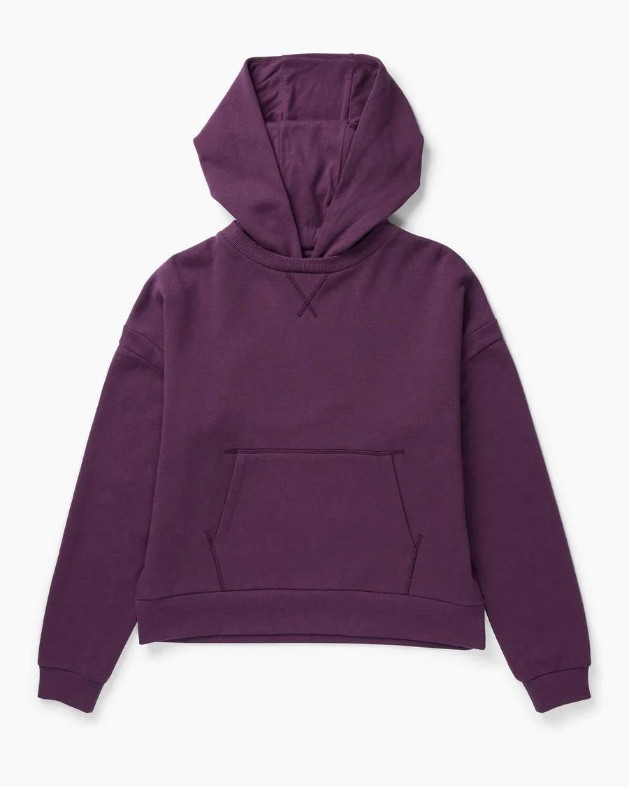 Recycled Fleece Hoodie (Blackberry Wine)