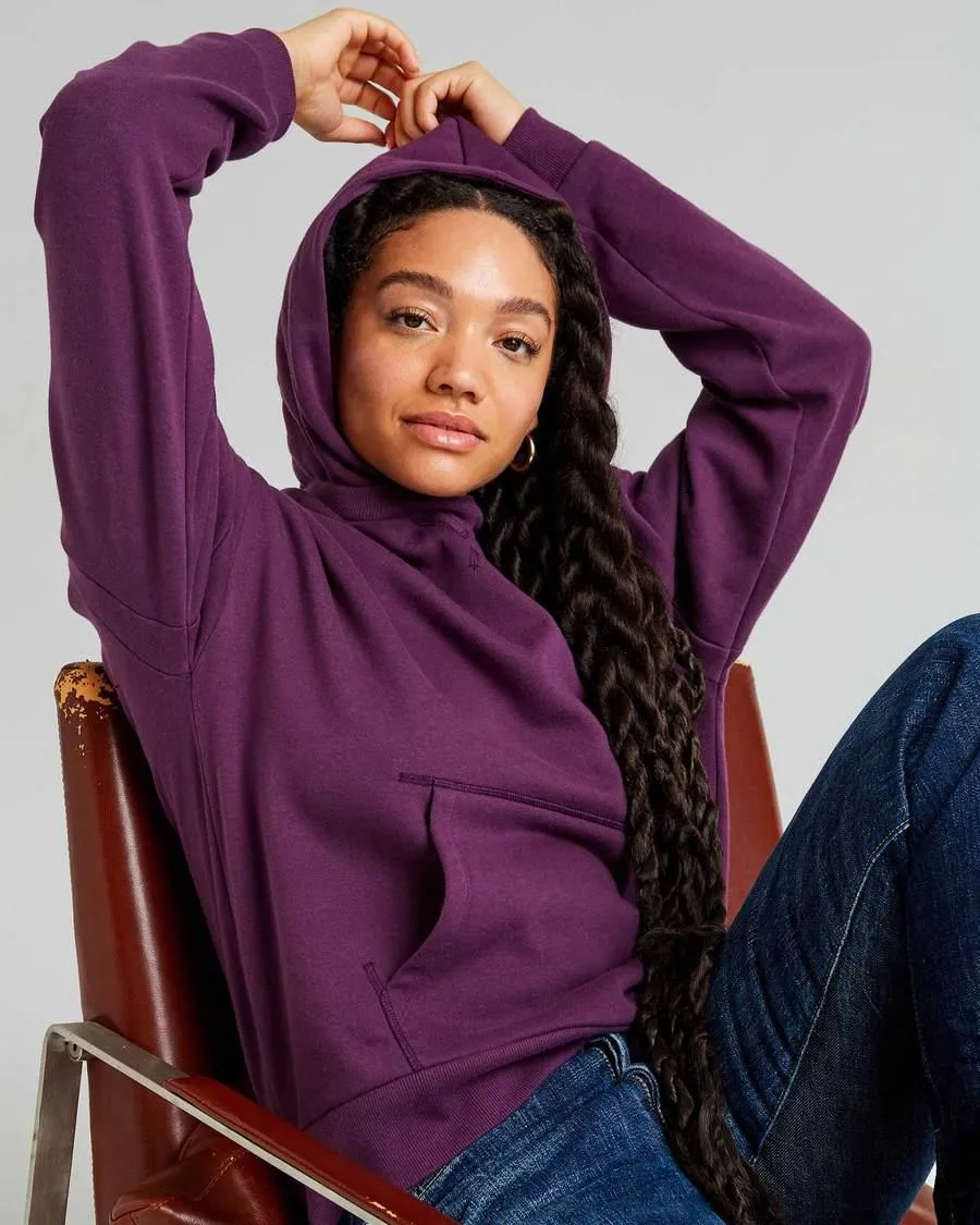 Recycled Fleece Hoodie (Blackberry Wine)