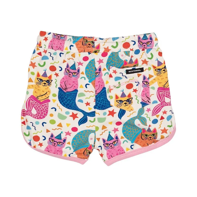 Rock Your Kid Purrmaids Jogger Shorts