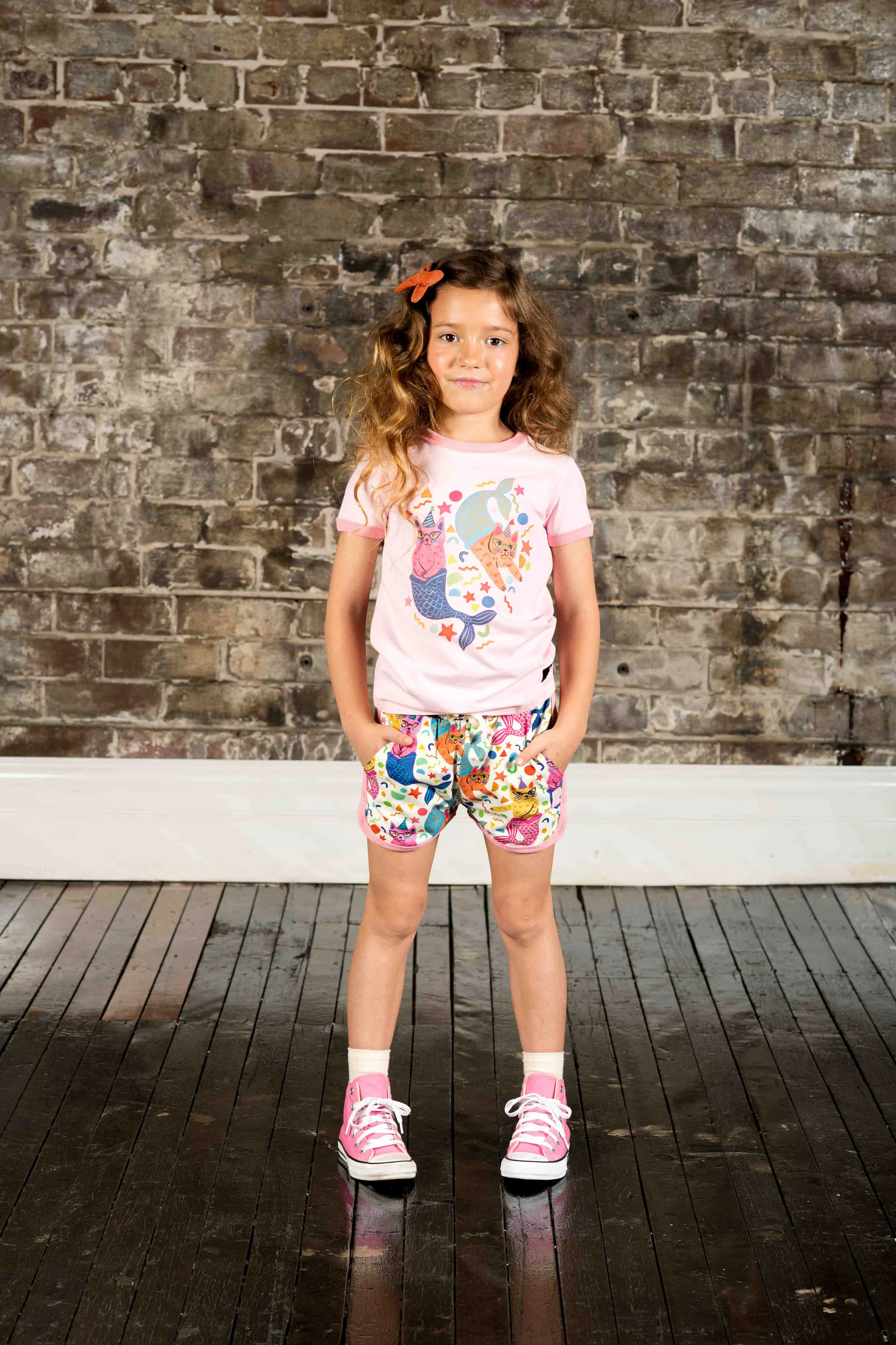 Rock Your Kid Purrmaids Jogger Shorts