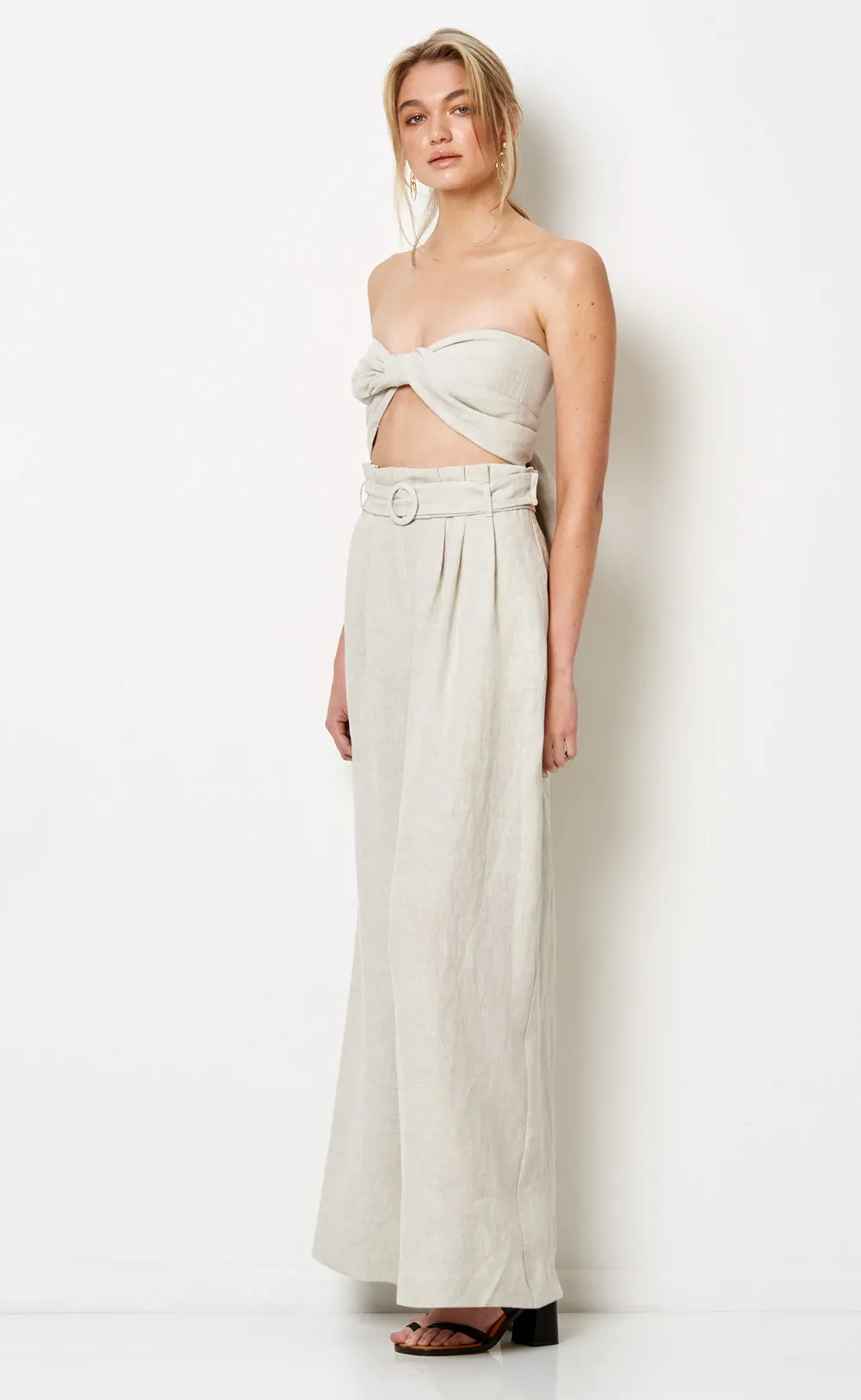 Silver Palms Pants- Natural