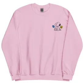 Snoopy Easter Eggs Embroidered Crewneck Sweatshirt
