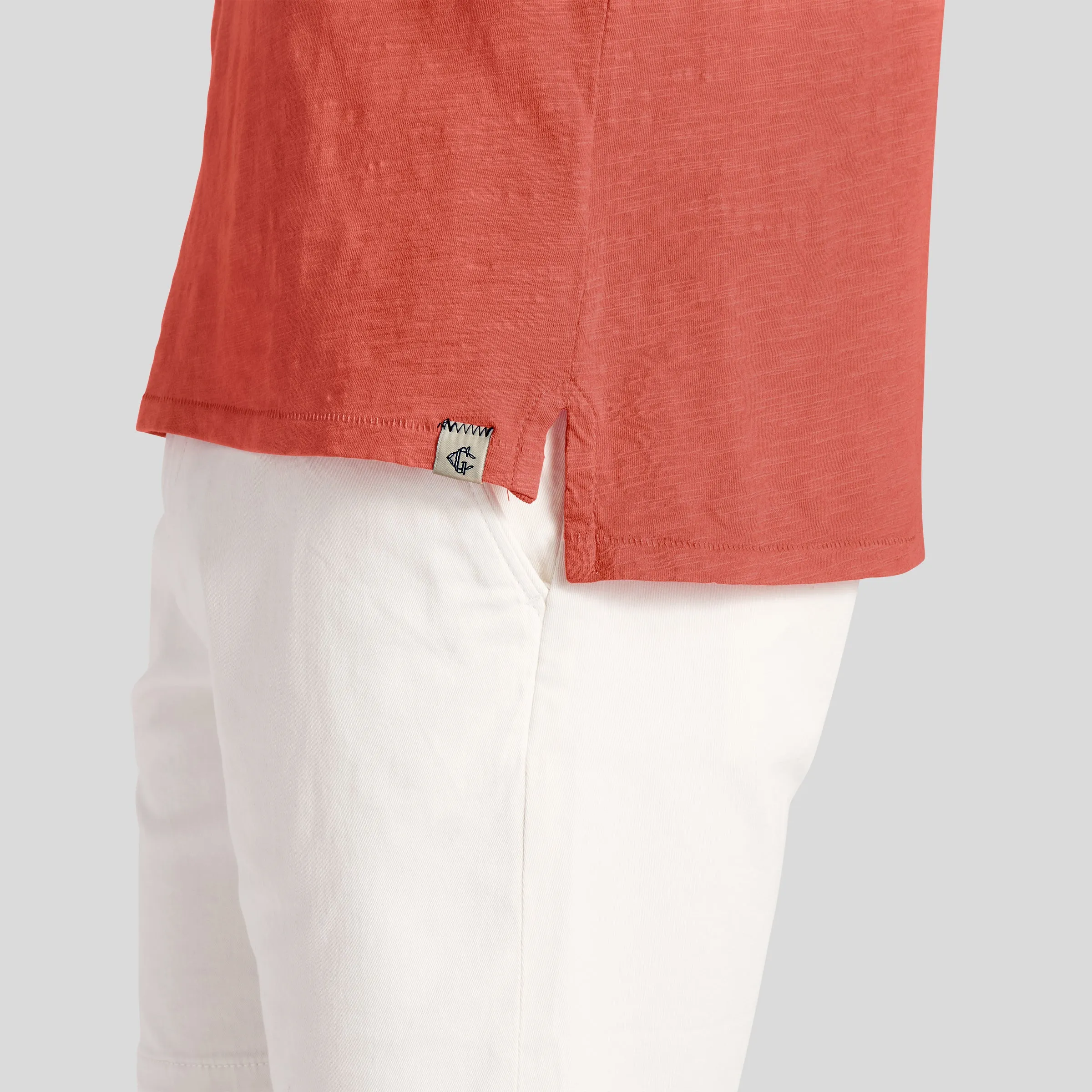 South Bay Slub Jersey Polo - Terra Cotta