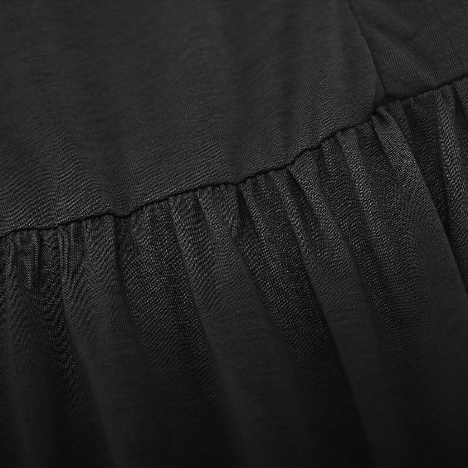 Summer Dresses for Women Casual Ruffle Sleeve Button Down Shirt Dress Tiered Flowy Shift Sundresses with Pockets