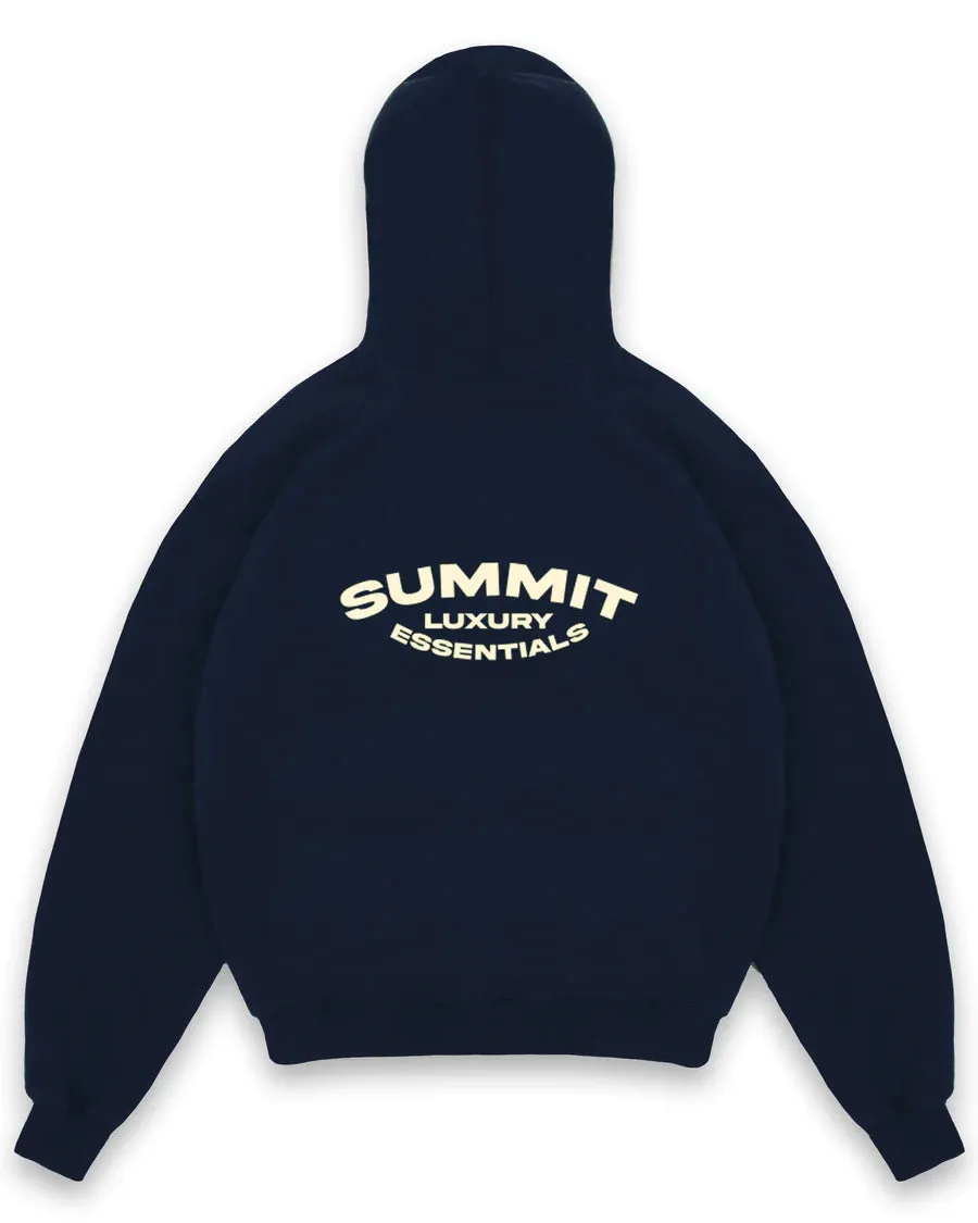 Summit Hoodie Luxury Essentials Navy