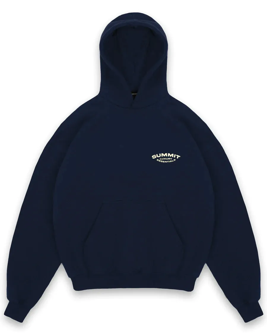 Summit Hoodie Luxury Essentials Navy