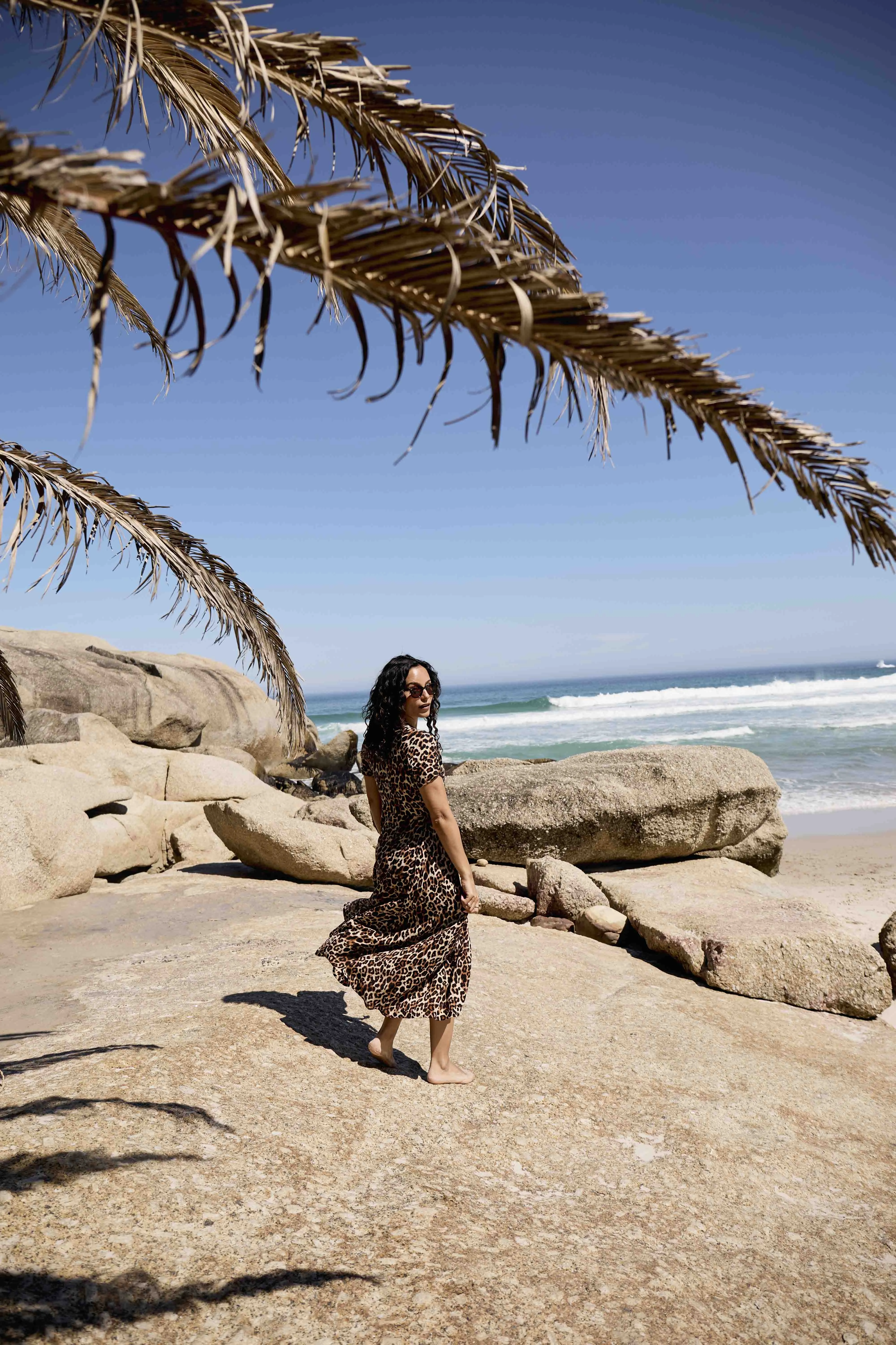 Sunset Wrap Dress | Leopard
