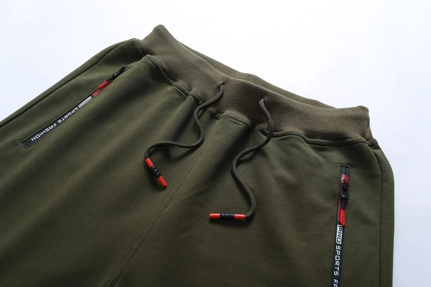 Tansozer Mens Athletic Shorts with Zip Pockets