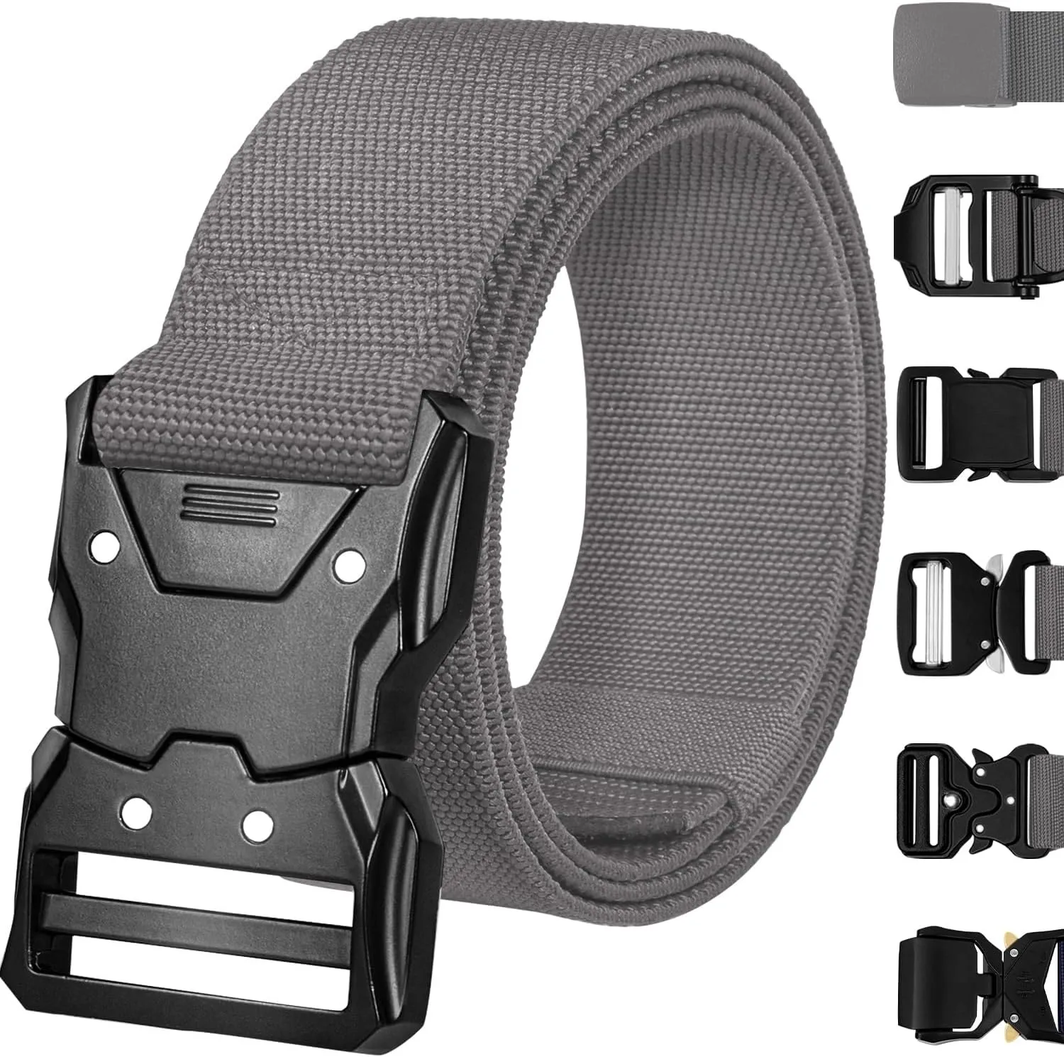 TECEUM Tactical Belt  Heavy-Duty & Quick Release  Military, Work, Rigger, Duty & Utility Belt for Men