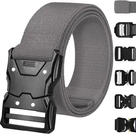 TECEUM Tactical Belt  Heavy-Duty & Quick Release  Military, Work, Rigger, Duty & Utility Belt for Men