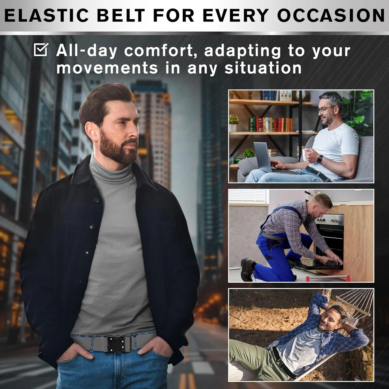 TECEUM Tactical Belt  Heavy-Duty & Quick Release  Military, Work, Rigger, Duty & Utility Belt for Men
