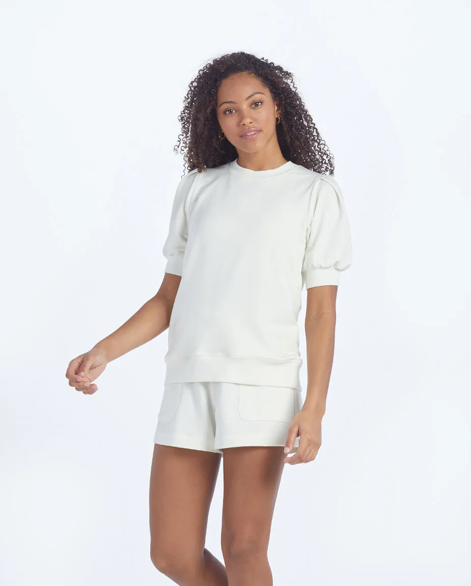The Softest French Terry Puff Short Sleeve Top - Main