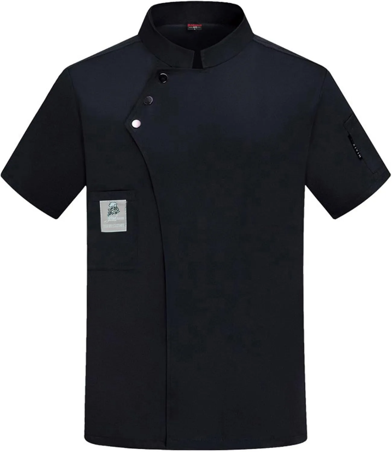 Unisex Chef Coat - Breathable, Comfortable - Short Sleeves, Button Closure - Kitchen, Restaurant, Hotel Uniform