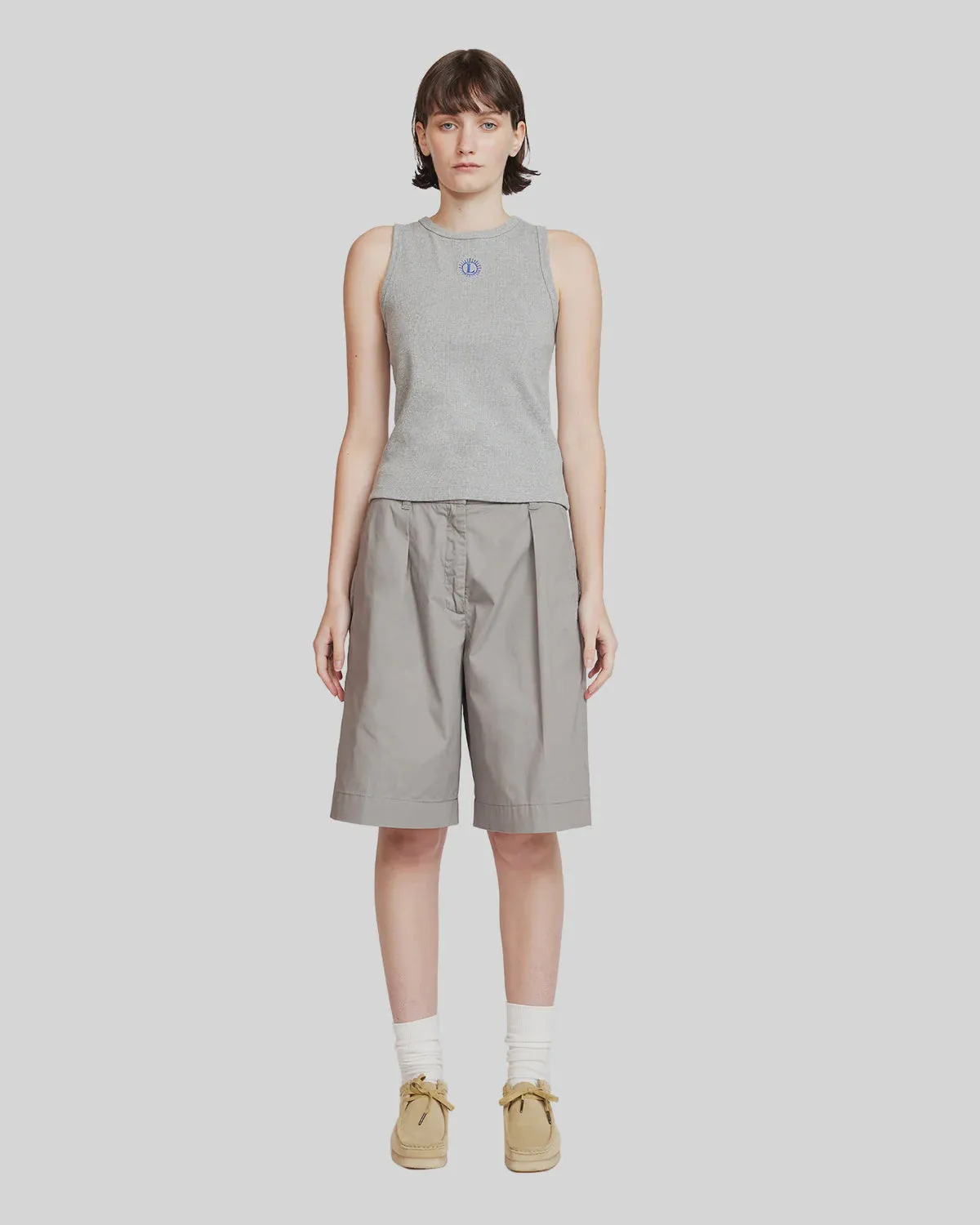 Womens Chino Short - Light Grey
